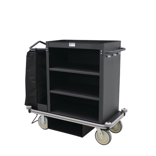 Carrito de Limpieza Royal Basket Special, Mini deluxe, Sin Cubierta, Ensamblado, Negro